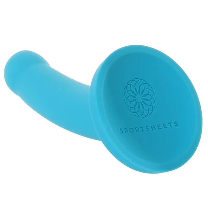 Anal Hux 7 Inch Silicone Dildo in Blue Sportsheets Anal Hux 7 Inch Silicone Dildo in Blue Sportsheets