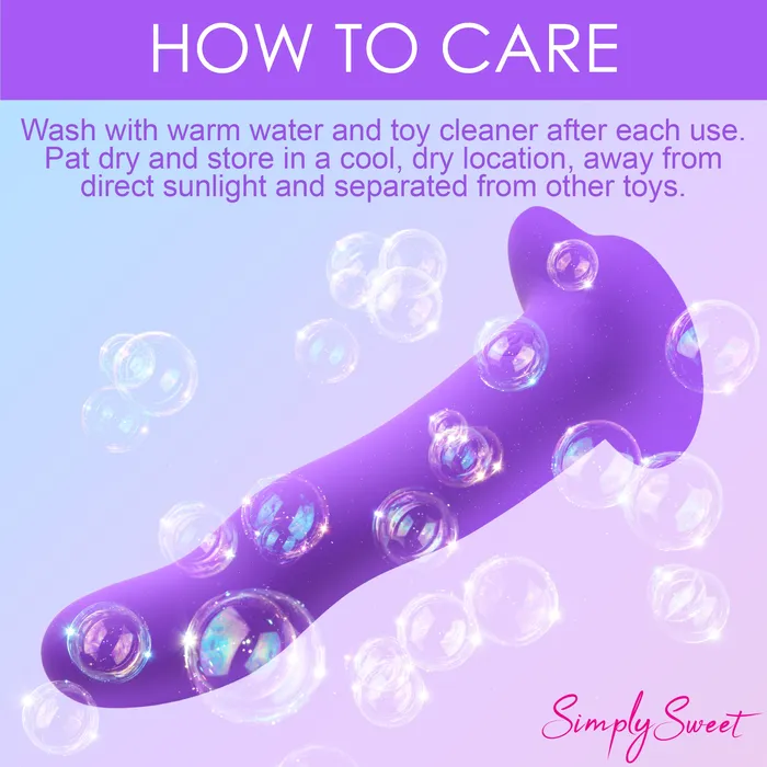 21X Vibrating Wavy Silicone Dildo w Remote Simply Sweet Female Sex Toys