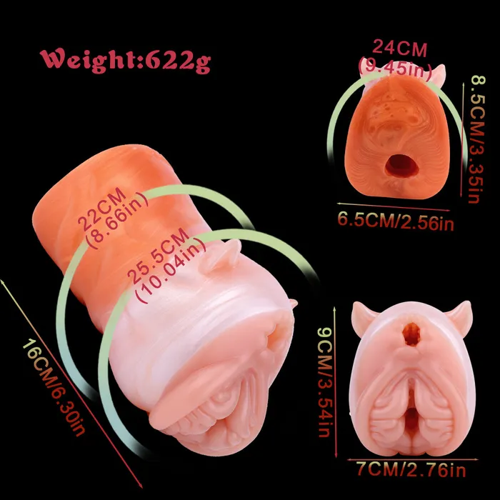 Domlust Male Sex Toys Realistic Rabbit Pocket Pussy Male Masturbator Lifelike Animal Penis Masturbation Cup Sex Toy for Men