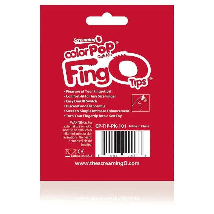 Fingo Tips Each Pink Screaming O Vibrators Fingo Tips Each Pink Screaming O Vibrators