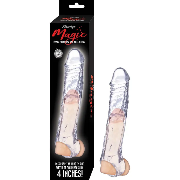 Magical Penis Extender and Ball Strap 75 Clear Nasstoys Male Sex Toys