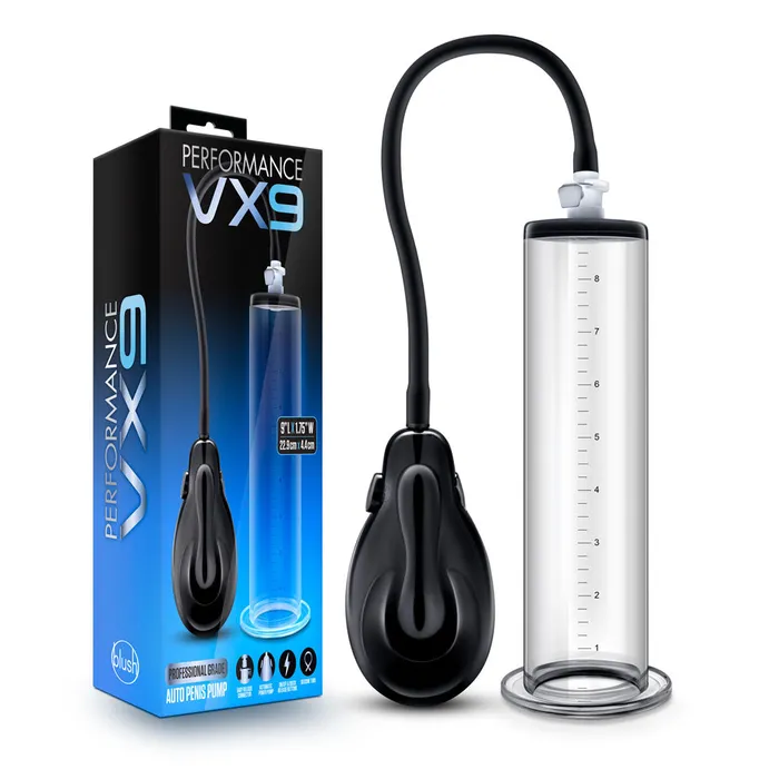 Male Sex Toys Blush Novelties VX9 Auto Penis Pump Boost Fun and Sensation
