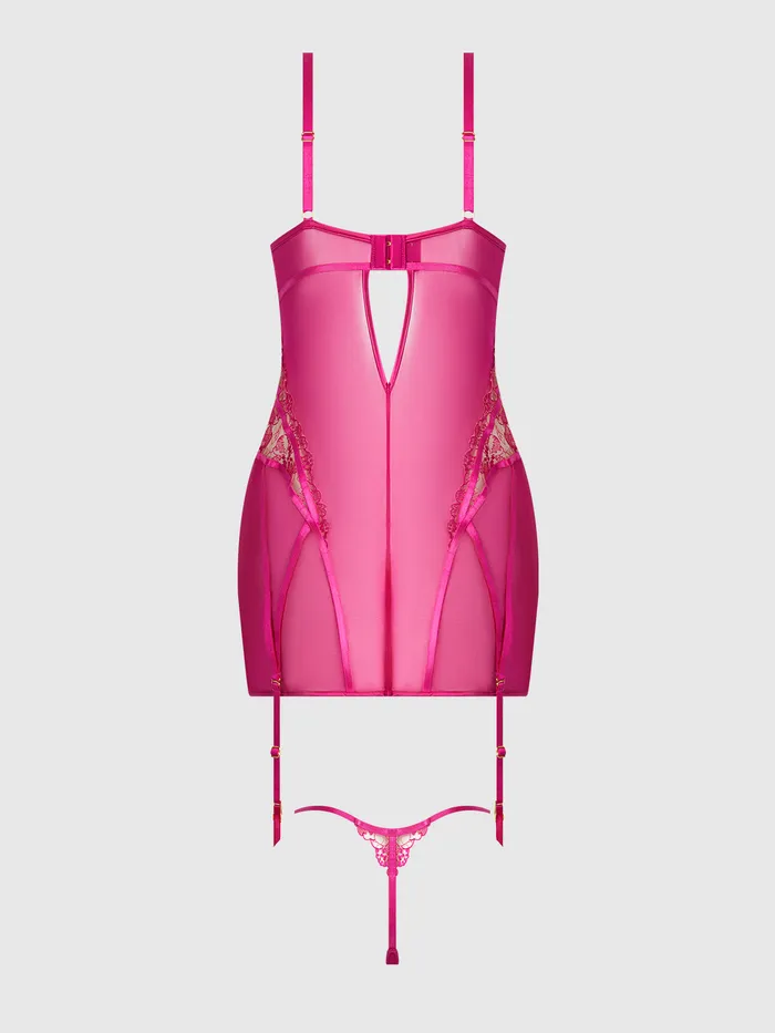 Anal Venus Lace Strappy Chemise GString Set Fredericks Of Hollywood