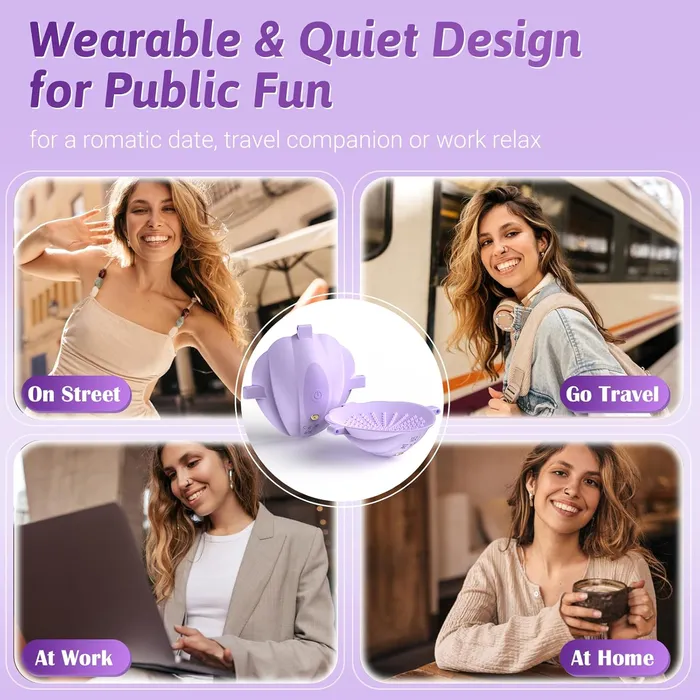 Shell Nipple Vibrator Vibrating Nipple Sex Toy with App control Lurevibe Couples